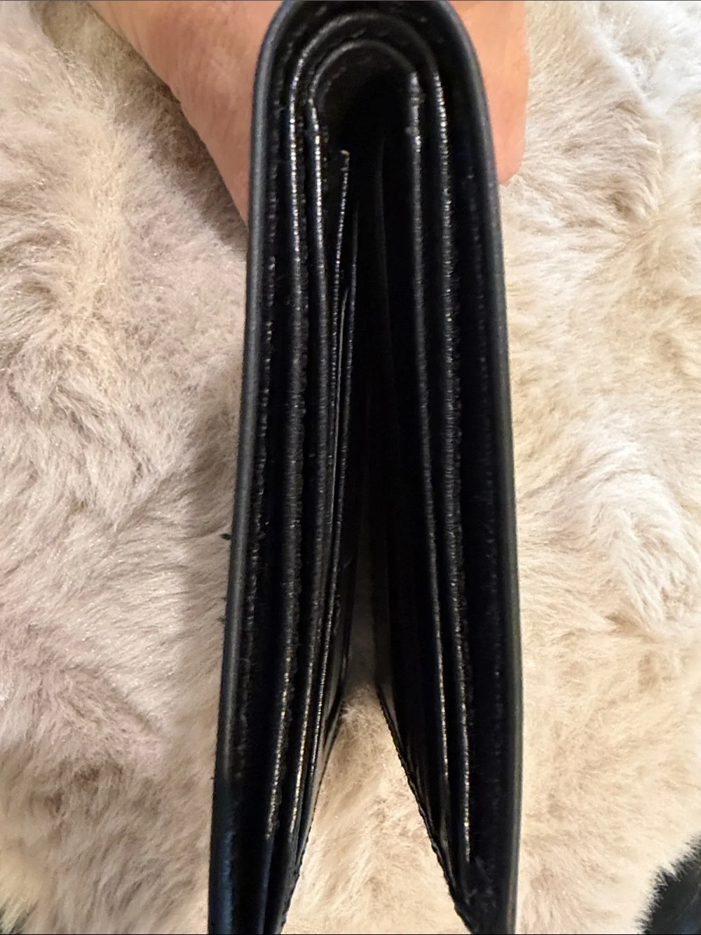 Buxton Black Leather Credit Card Holder Wallet